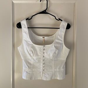 BRAND NEW Free People Sally Stretch Cotton Corset Top Size Small